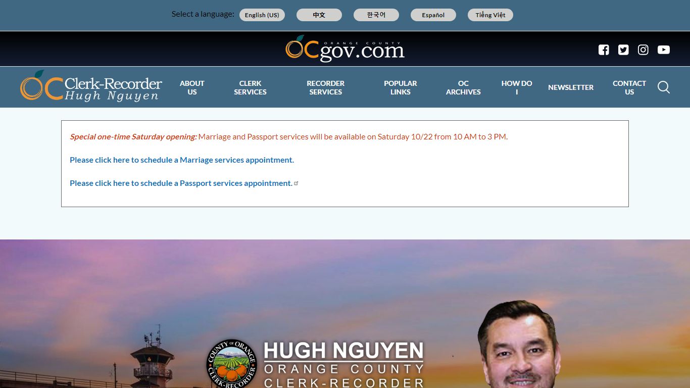 Clerk-Recorder | OC Clerk Recorder Department